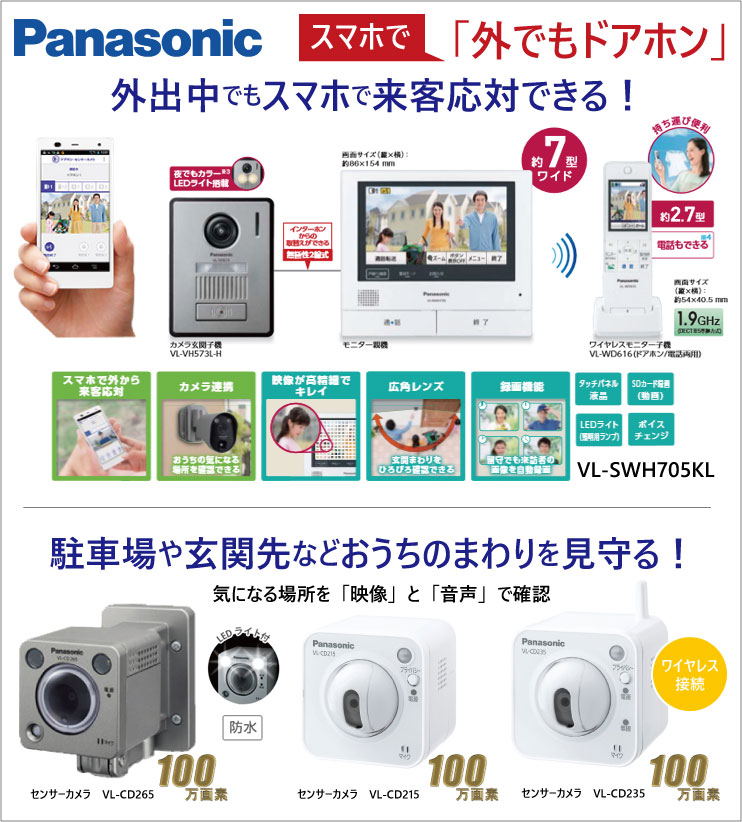 日本正規取扱店 Panasonic玄関カメラ・モニター その他